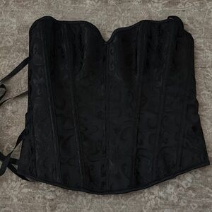 Elegant Black Corset Top
